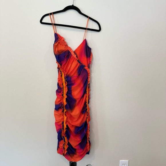 H:OURS Revolve Quintana Dress Candy Ombre Midi DRESS SIZE XS 1886 - Picture 2 of 9
